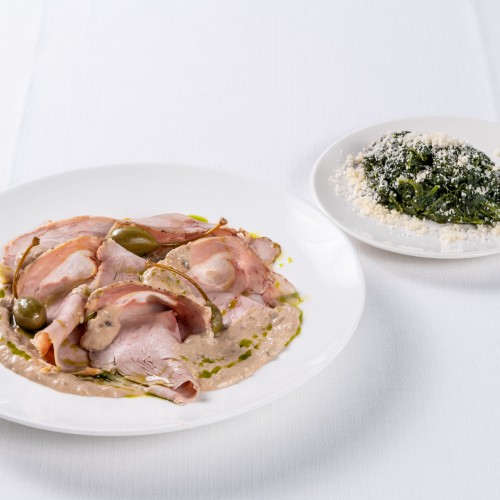 Vitello tonnato con verdure